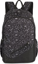 Octronic Game Rugzak – Schooltas Rugtas voor Jongens met coole Gaming Print – 22 Liter – Zwart