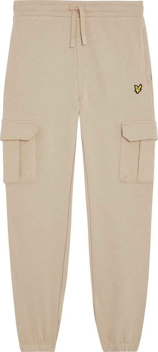 Lyle & Scott Cargo Sweatpant Broeken Jongens - Zand - Maat 164/170