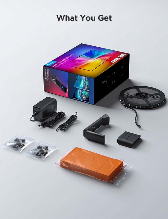 Govee - TV Backlight 3 Lite TV 40-50 SMART LED Achtergrondverlichting Rgbicw Wi Fi Ip67 Rc