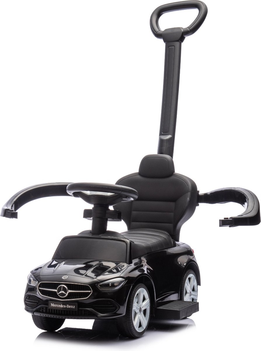 Eco Toys Wit Mercedes Benz Loopauto met Duwstang — afbeelding 13