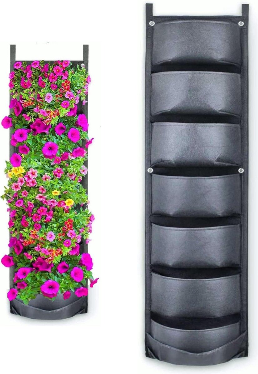VELTRR® Verticale Moestuin - Plantenrek Tuin - Kweekzak - Waterdicht - Grijs