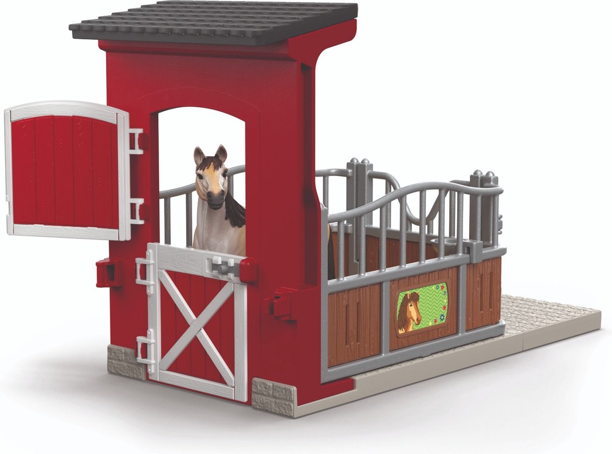Schleich Farm World - Ponybox met mustangmerrie speelfiguur thumbnail 3