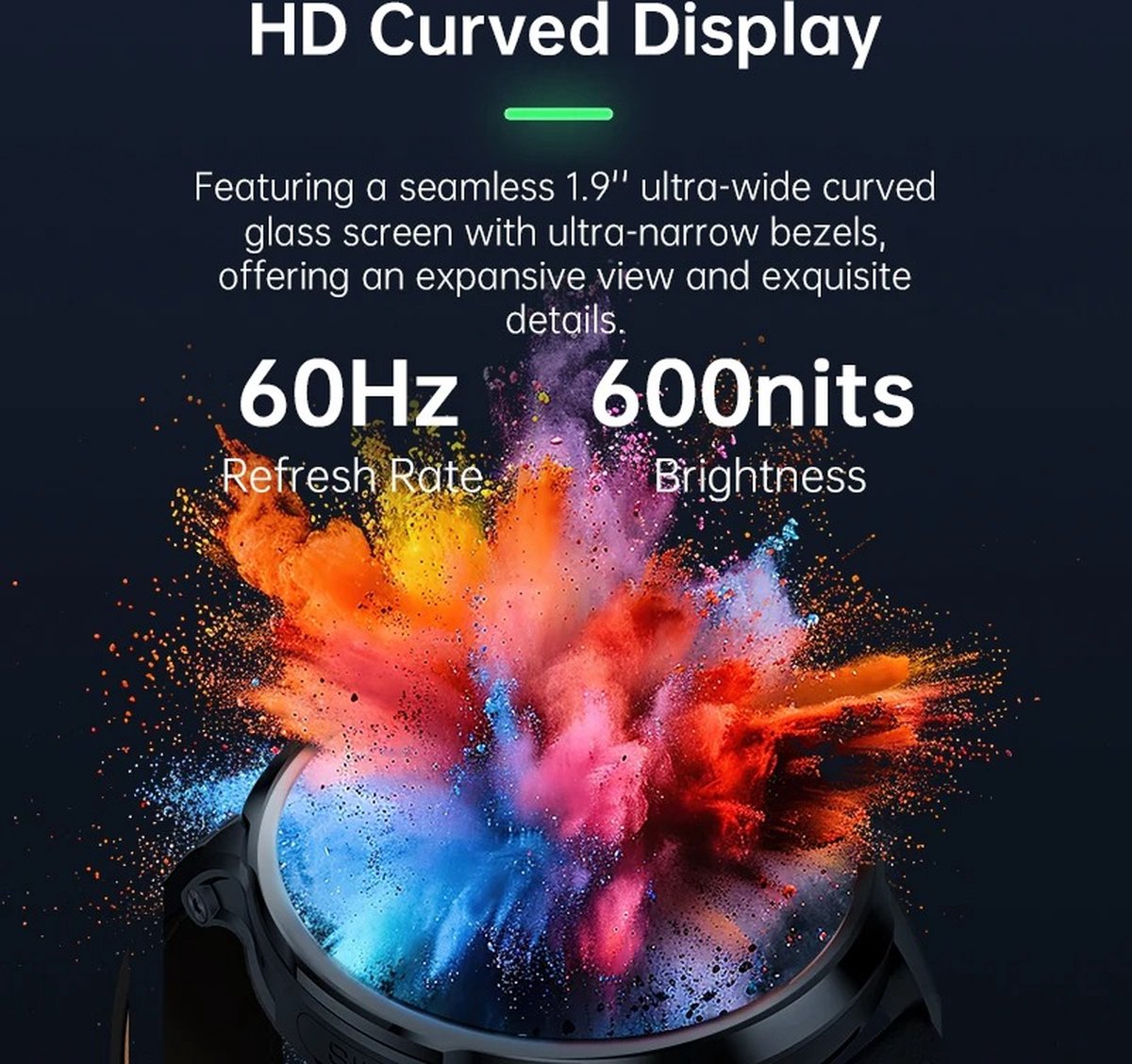 Afbeelding 2 van Xcruiser Black Shark Smartwatch 1.9" 4G Zwart IP67