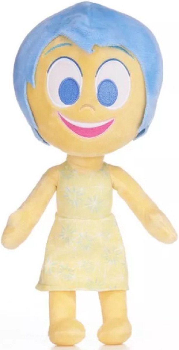 Joy Plezier  Disney Inside Out Pluche Knuffel 30 cm  Binnenstebuiten 2  Speelgoed knuffels voor kinderen jongens meisjes  Anger Anxiety Disgust Fear Joy Sadness  Woede Onzekerheid Afkeer Angst Plezier Verdriet