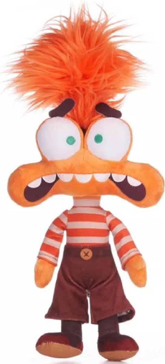 Anxiety Onzekerheid  Disney Inside Out Pluche Knuffel 35 cm  Binnenstebuiten 2  Speelgoed knuffels voor kinderen jongens meisjes  Anger Anxiety Disgust Fear Joy Sadness  Woede Onzekerheid Afkeer Angst Plezier Verdriet