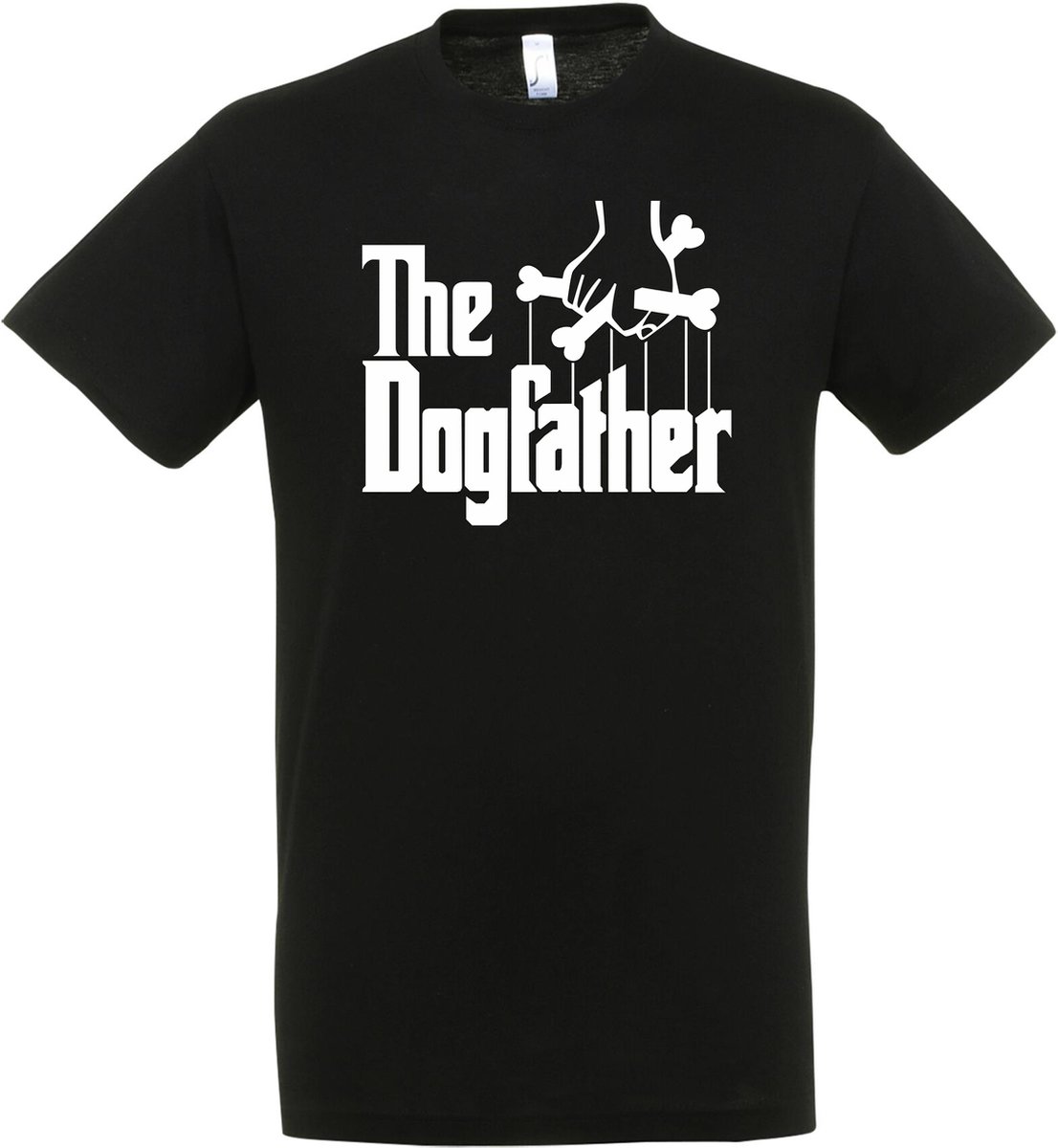 The Dog Father T-shirt - Zwart - Cadeau vader - vader cadeautjes - grappige t-shirts - Papa - Origineel cadeau - Maat S