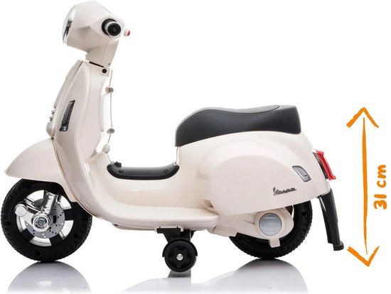 Vespa GTS - Elektrische Scooter 6V - voor Kinderen - tot 3 jaar - Wit van Vespa — afbeelding 3