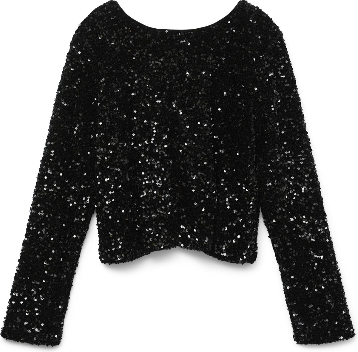 VERO MODA - VMLAILA LS SEQUIN BOW TOP EXP - Dames - Blouses