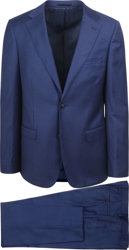 Costume approprié Laine Blauw Royal - Taille 48 - Homme