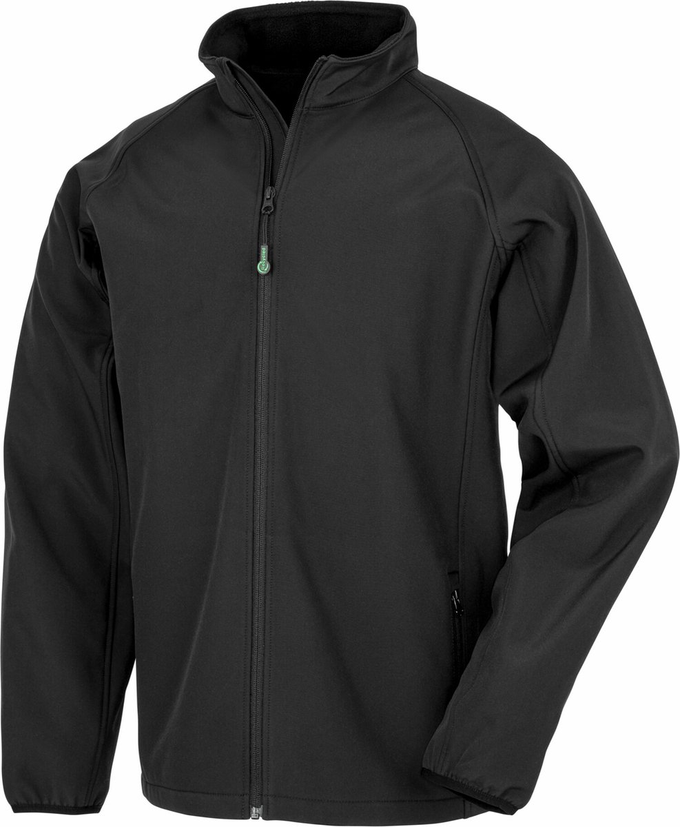 Result Recycled 2-Layer Printable Youth Softshell Jacket RT901Y Zwart