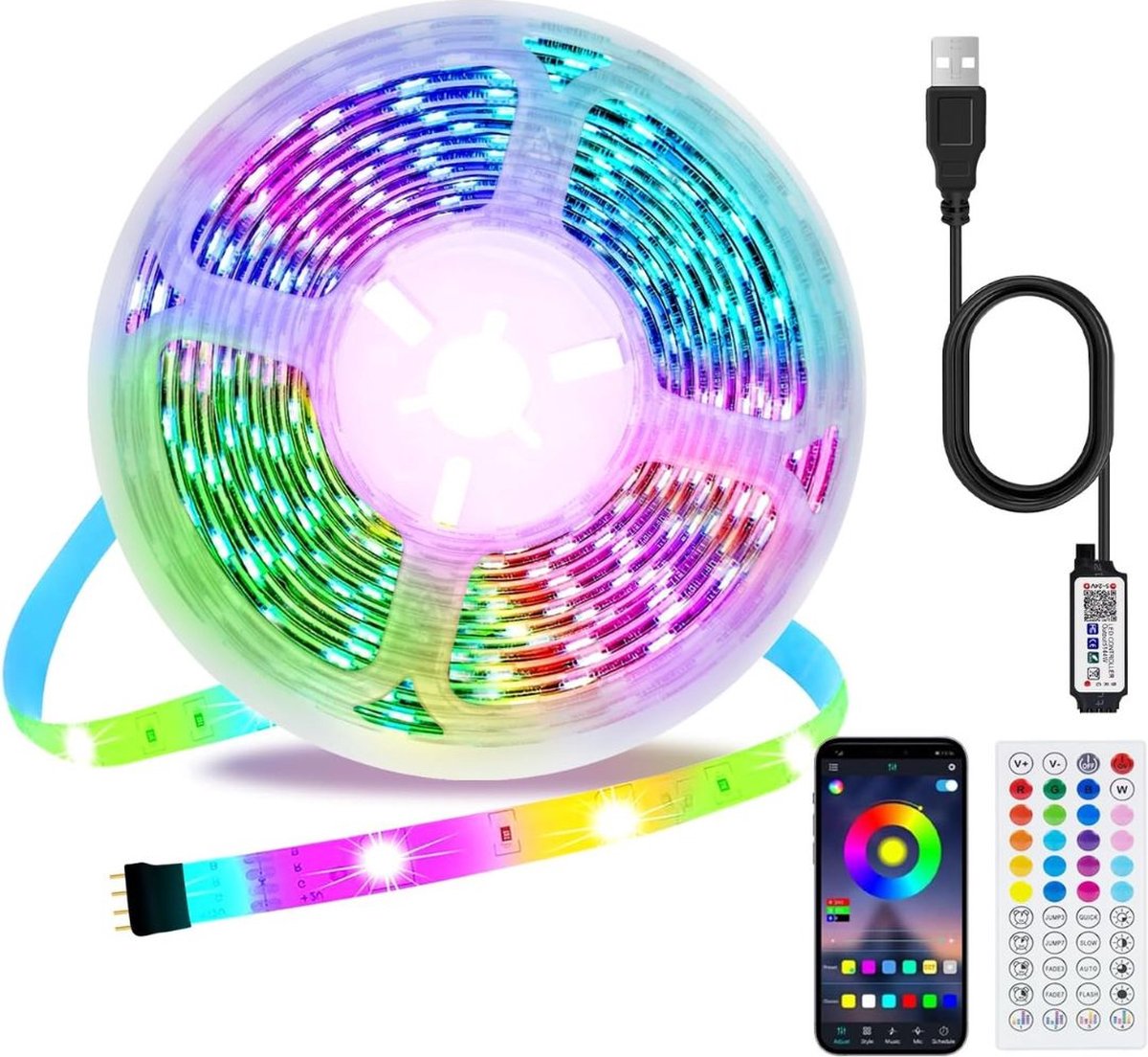 VELTRR® LED Strip 5 Meter - LED Verlichting Strips - LED Light