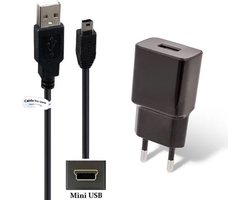 OneOne 2A lader + 1,0m extra sterke Mini USB kabel. Universele oplader adapter past op Mio Cyclo 100, 105, 105H, 105HC, 300, 300HC, 305, 305HC, 310, 310 HC, 315, 315HC, 500, 500 HC, 505, 505 HC