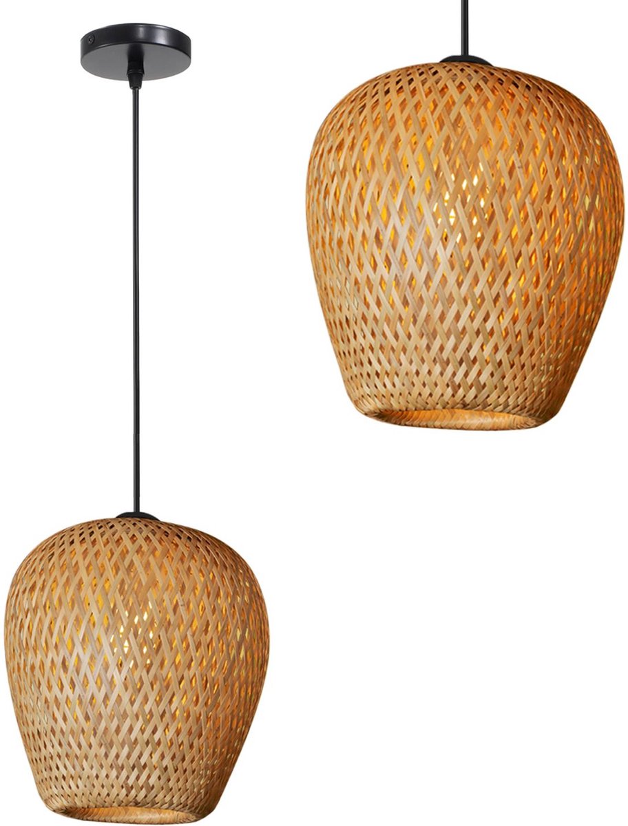 Toolight App885-1Cp Hanglamp Zwart 27X23X90Cm