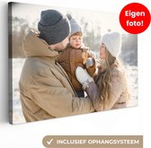 Canvas schilderij 180x120 cm - Foto op canvas - Gepersonaliseerd cadeau - Wanddecoratie woonkamer - Schilderijen met eigen foto