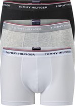 Tommy Hilfiger trunks (3-pack) - heren boxers normale lengte - zwart - wit en grijs - Maat: 4XL