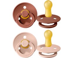 BiBS - Colour Collection - Stage 3 Fopspeen - 18+ maanden - 2 stuks - Woodchuck / Blush