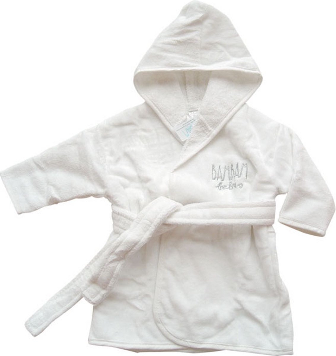 BAMBAM Badjasje maat M (62/68) - Wit - Baby cadeau