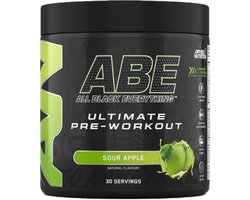 Applied Nutrition - ABE Ultimate Pre Workout - Sour Apple - 390g - Met T-shirt - Pre Workout - Pre-Workout - Gym - Fitness - Preworkout