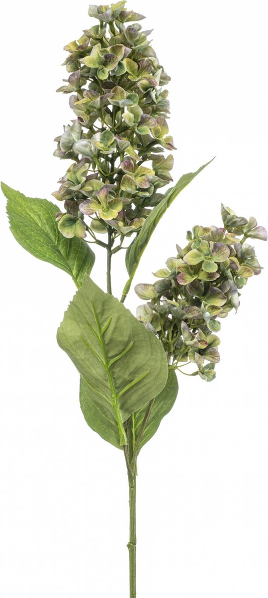 Emerald - Kunstbloem Hortensia Paniculata groen 76cm - Kunstplant voor binnen