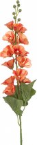 Fleurdirect Fleur artificielle Alcea - Polyester - Oranje - 0 x 105 x 0 cm (L x H x P)