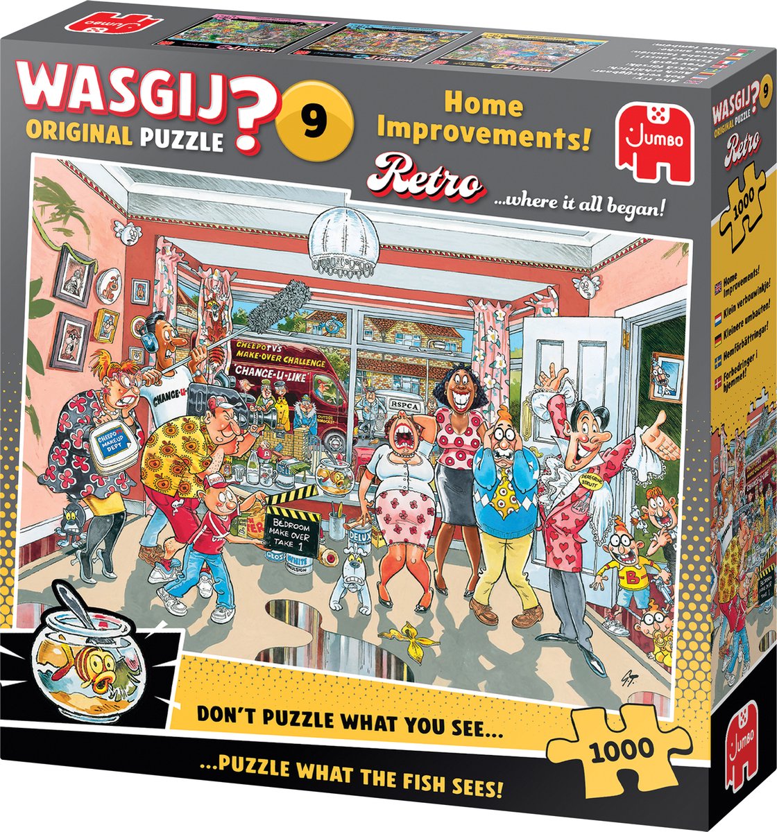 Wasgij Retro Original 9 - Klein verbouwinkje! - 1000 stukjes puzzel - Legpuzzel — afbeelding 4