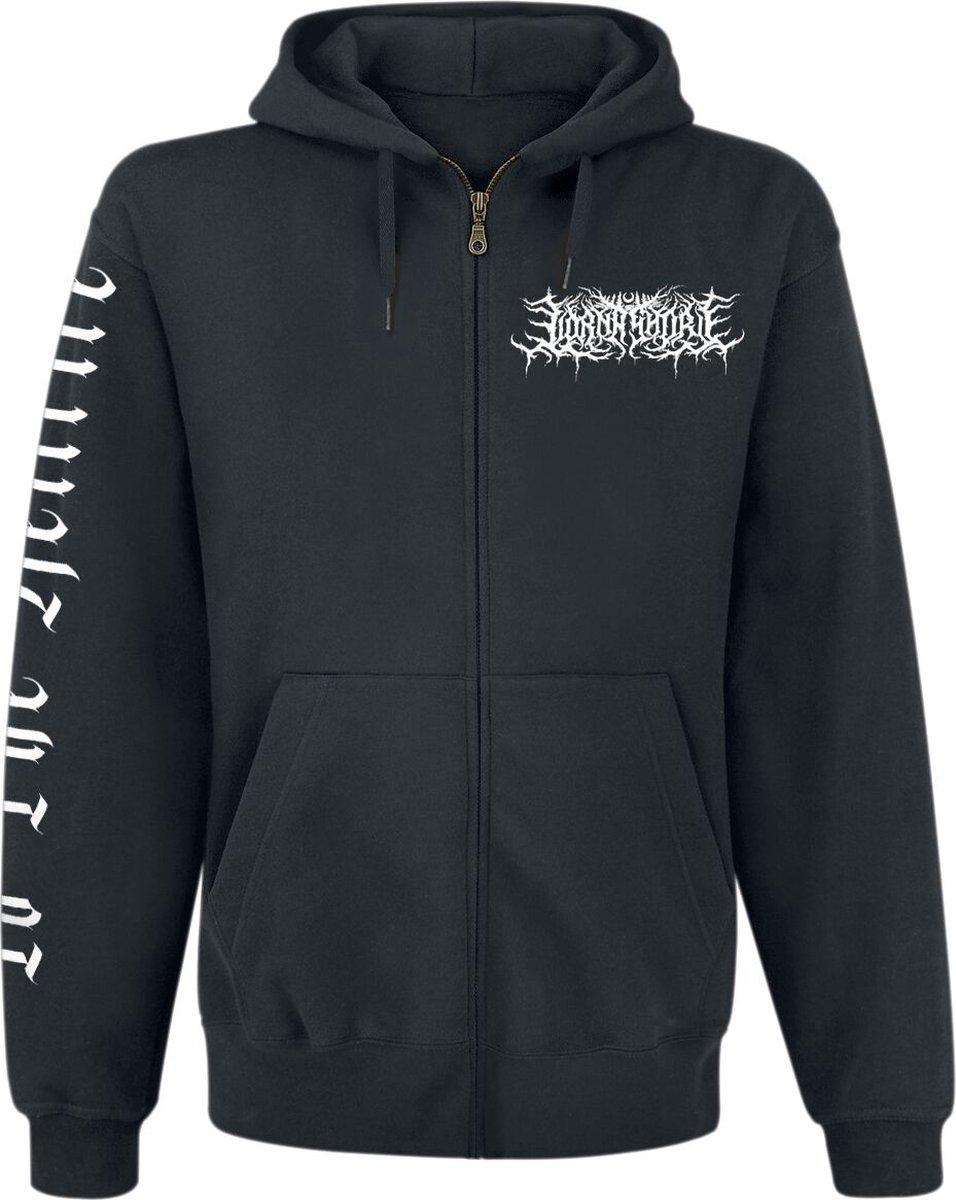 Lorna Shore To The Hellfire Vest met capuchon zwart M Heren