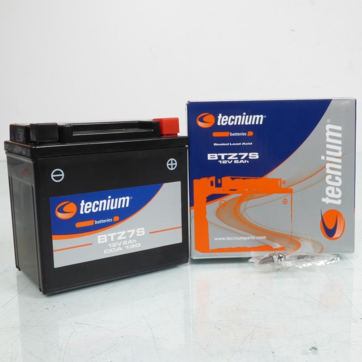 Batterie SLA Tecnium pour Quad Yamaha 250 Raptor 2008 à 2011 YTZ7S / 12V 6Ah Neuf