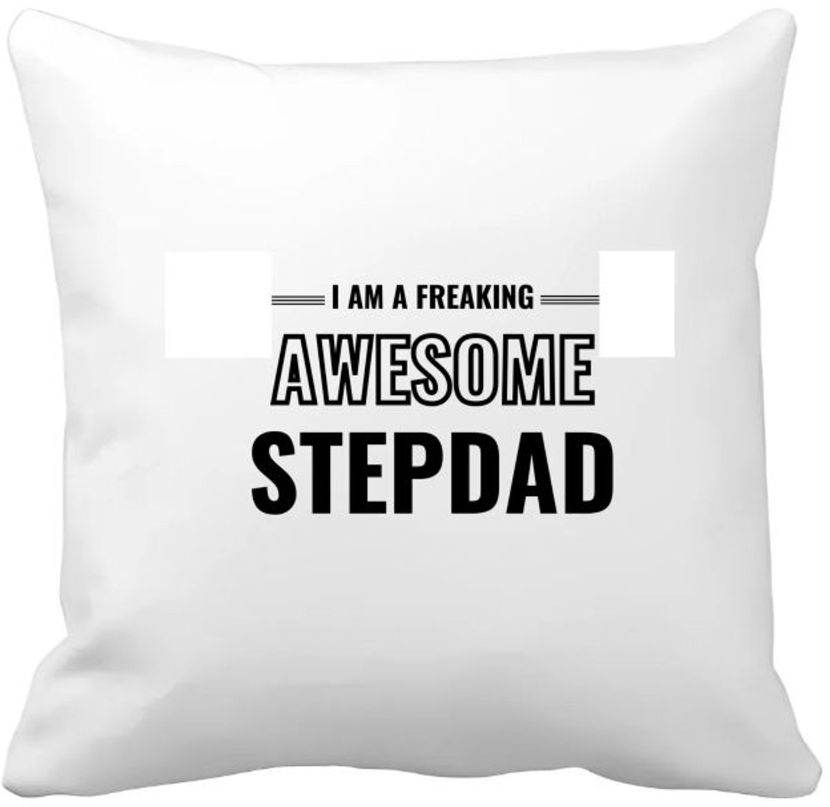 Akyol i am a freaking awesome stepdad Kussen hoes - Papa - de meest geweldigste stiefvader - vader cadeautjes - vaderdag - verjaardagscadeau - verjaardag - cadeau - geschenk - kado - gift - vader artikelen - 40 bij 40 cm Multicolor