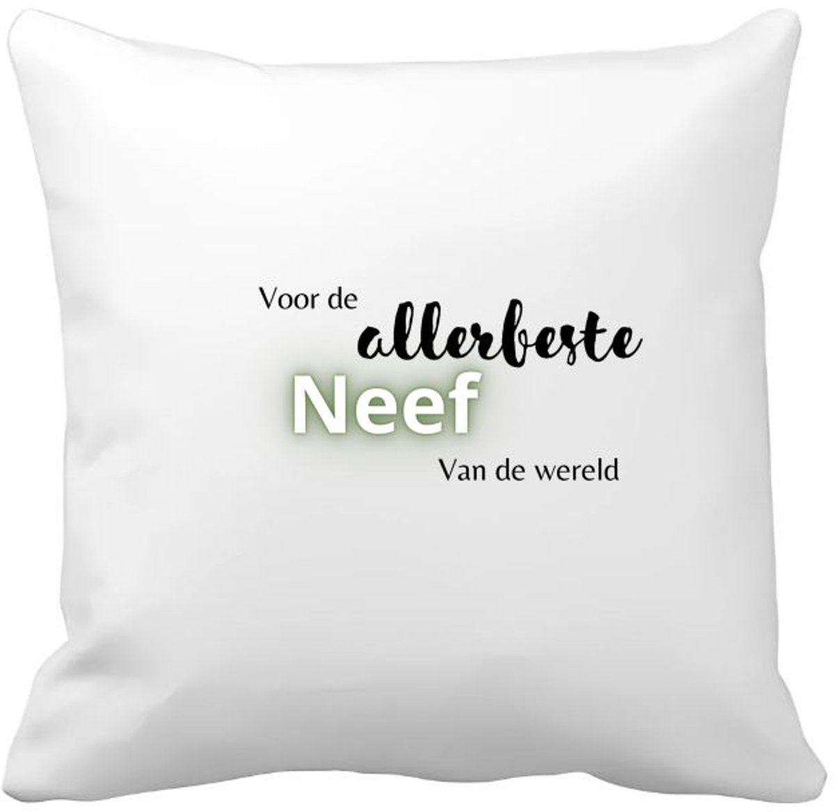 Akyol voor de allerbeste neef van de wereld Kussen hoes - Neef - de beste neef - verjaardagscadeau - verjaardag - cadeau - cadeautje voor neef - neef artikelen - kado - geschenk - gift - 40 bij 40 cm Multicolor