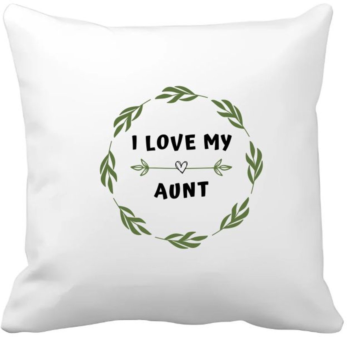 Akyol i love my aunt Kussen hoes - Tante - liefste tante - verjaardag - cadeautje voor tante - tante artikelen - kado - geschenk - 40 bij 40 cm Multicolor