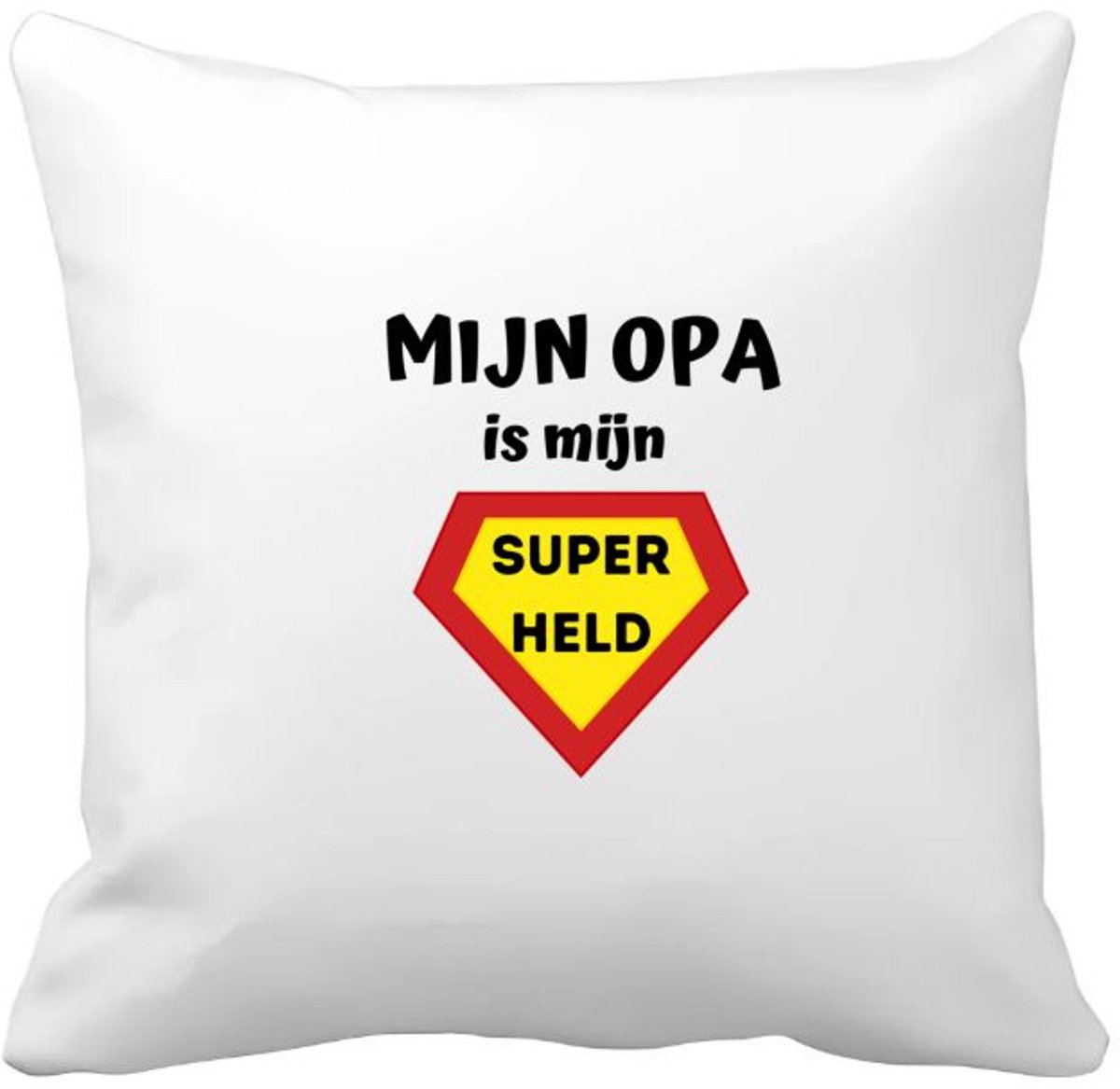 Akyol mijn opa is mijn superheld Kussen hoes - Opa - super opa - verjaardag - cadeautje voor opa - opa artikelen - kado - geschenk - 40 bij 40 cm Multicolor