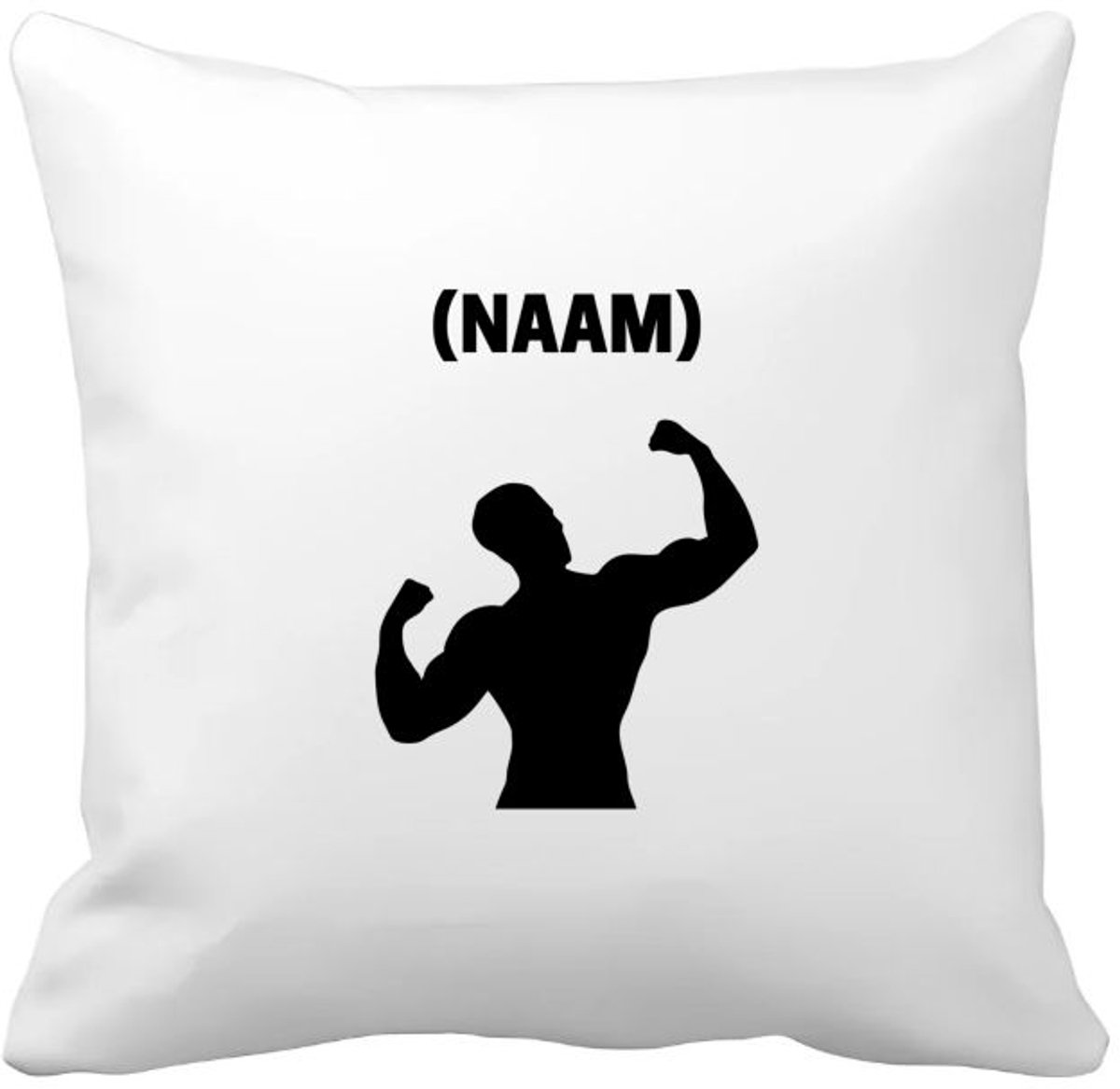 Akyol fitness met eigen naam Kussen hoes - Fitness - sporter - sportschool - 40 bij 40 cm Multicolor