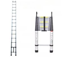 Telescopische Loft Ladder Nata - 5M - Opvouwbare Trapladder - Uitschuifbare Aluminium Ladder - Draagbaar - EN131 - Max. Belasting 150kg/330lb