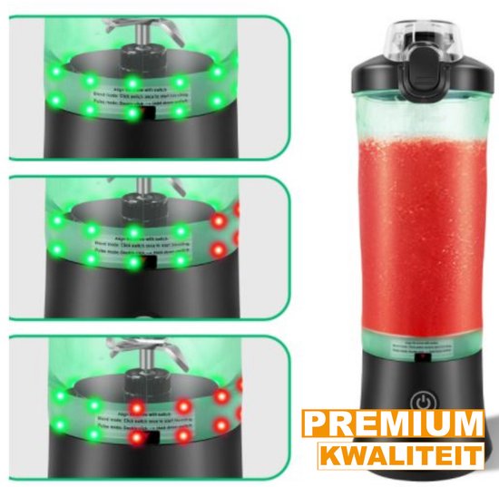 Draagbare Miniblender Zyren - USB Oplaadbare Smoothiemixer - 600 ml - Reisblender met Grote Capaciteit - Blend IJs en Smoothies van Merkloos — afbeelding 5