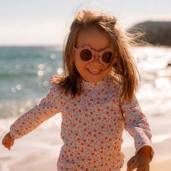 Little Dutch kinderzonnebril bloemvormig montuur - roze - sunglasses - zonnebril — afbeelding 3