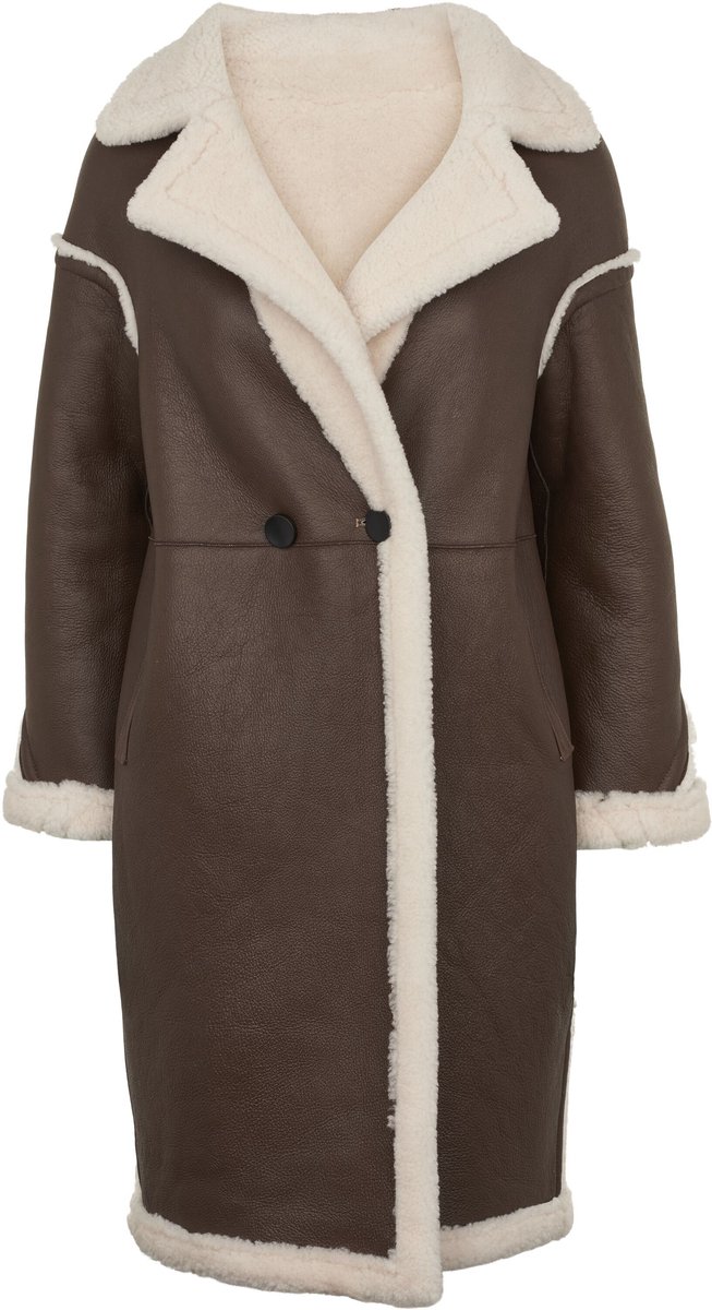 Natures Collection Savannah Jas Shearling schapenvacht Beige