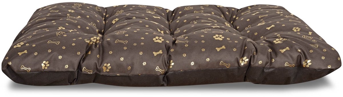 Hondenbedkussen PRESTIGE 120x80 cm waterdicht gouden botten
