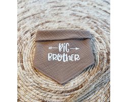 Bandana annonce Bébé pour chien - Big Brother - Beige - s