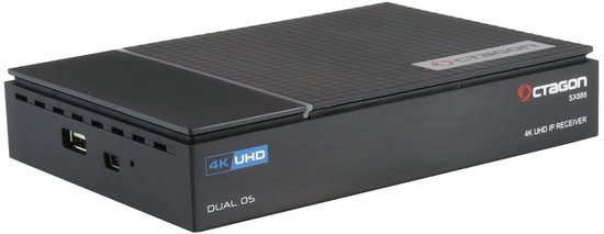 OCTAGON SX888 4K UHD IP H.265 HEVC IPTV Décodeur + Clé Wifi 300 Mbits