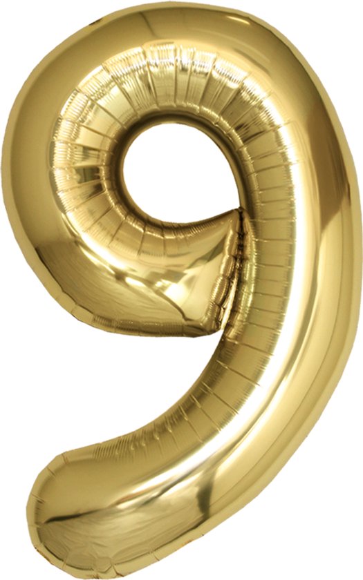 Gouden cijfer 9 ballon