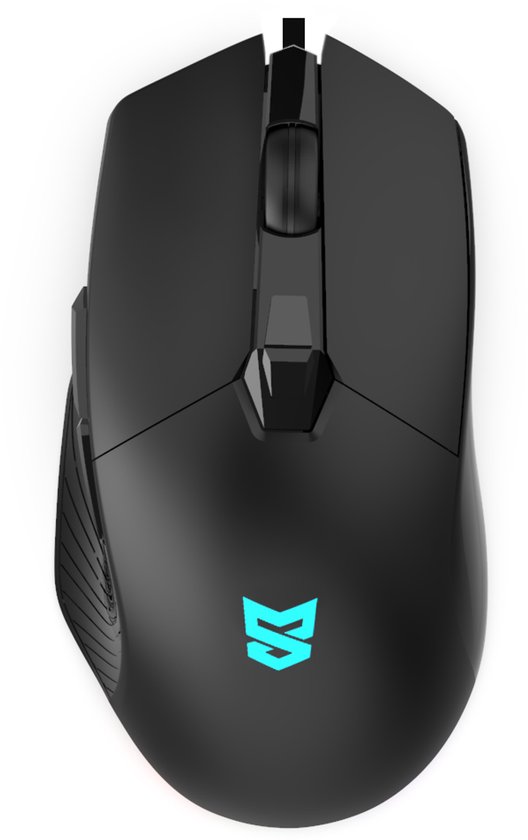 Sunsonny S-M6PRO Bedrade Gaming Muis 7200 DPI - Zwart - RGB Rechtshandige Gaming Muis
