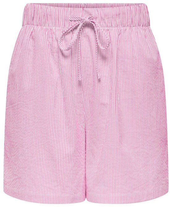ONLY ONLAUGUSTA SHORTS WVN NOOS Pantalon femme - Bonbon Cloud Dancer
