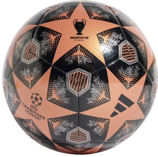 adidas UEFA Champions League Club Ball, Unisex, Zwart, Bal naar voetbal, maat: 5
