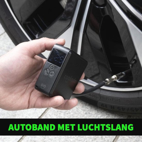 Draadloze Mini Compressor met Manometer - Compacte Bandenpomp voor Fiets, Auto en Motor — afbeelding 5