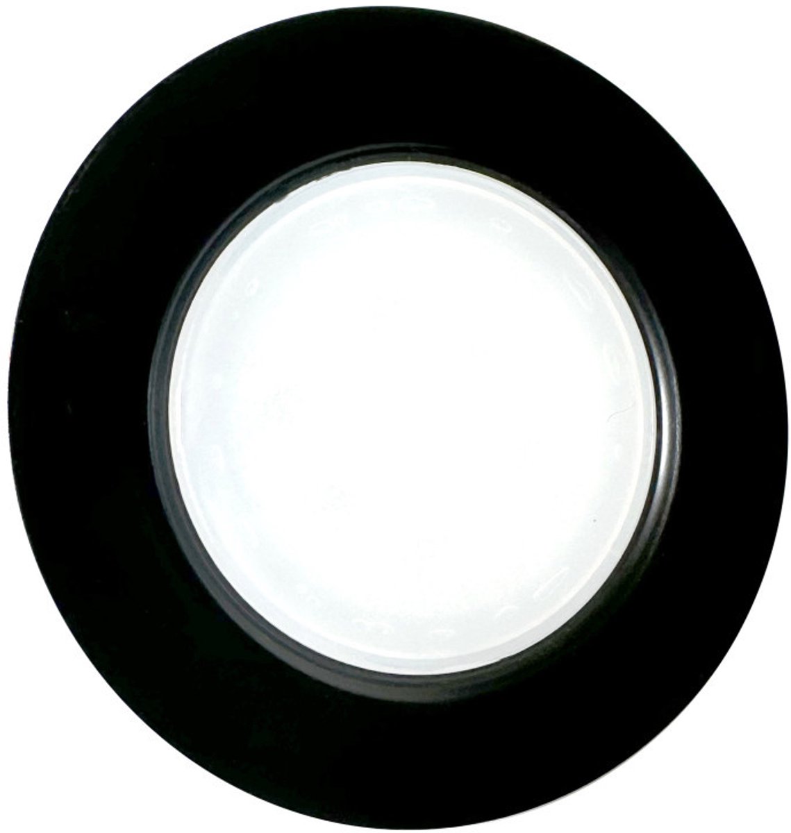 Frilight Inbouwspot Vega 47 COB LED Opalglas Zwart