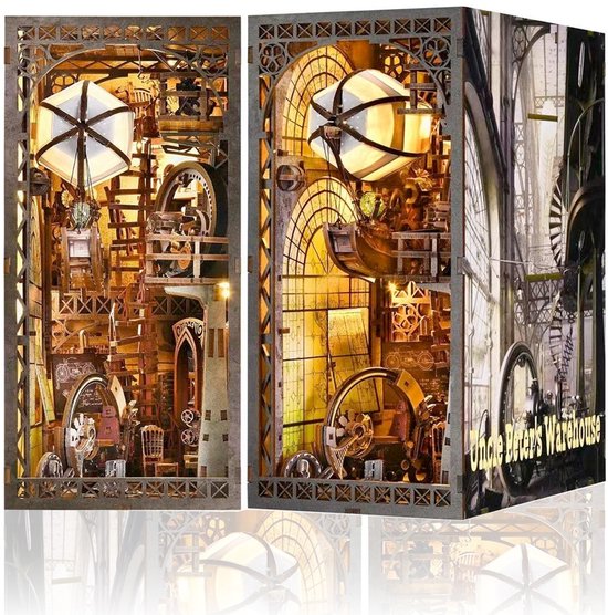 DIY Book Nook Kit-Ballon Ruimteschip Huis - Modelbouw