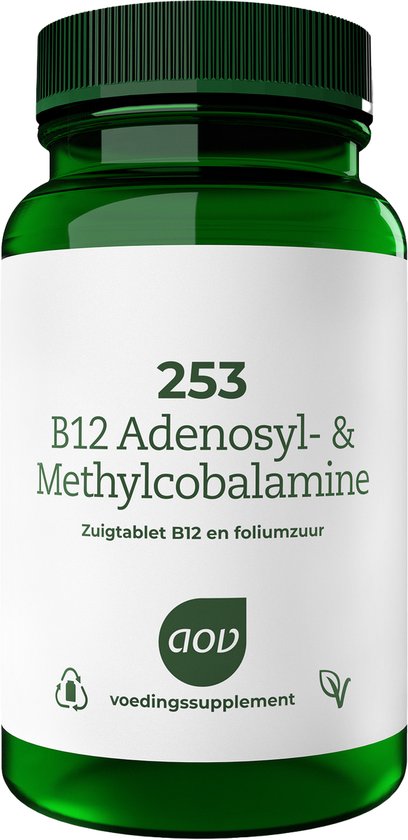 AOV 253 B12 Adenosyl- & Methylcobalamine - 60 zuigtabletten - Vitaminen - Voedingssupplement
