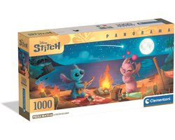 Clementoni - Puzzel - 1000 Stukjes - Disney Stitch Panorama - Compact Box