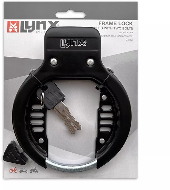 Lynx Ringslot Frame Lock Zwart van Lynx. — afbeelding 3
