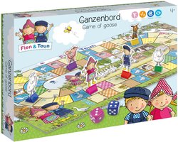 foto van Fien & Teun ganzenbord - educatief peuter speelgoed - gezelschapsspel - boerderij thema - Bambolino Toys - Vanaf 4 jaar